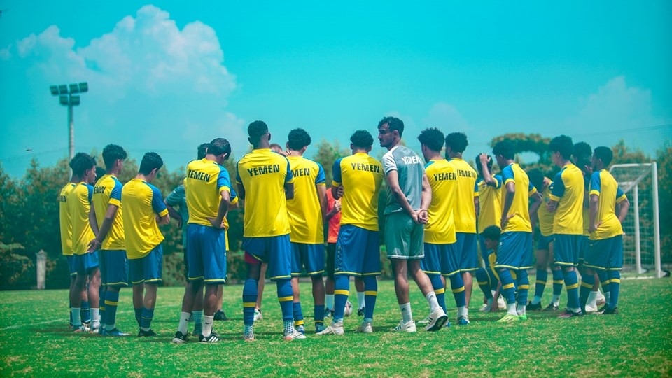 U23 Yemen đã ngay lập tức ra sân tập trong buổi trưa ngày 7/9 dù vừa thi đấu chiều 6/9 với Singapore.