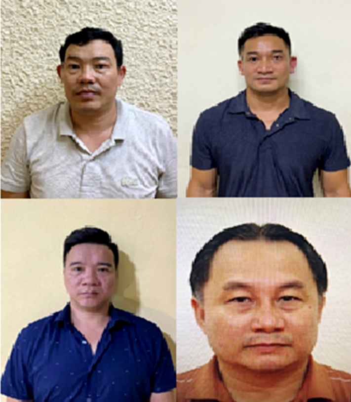 Các đối tượng bị bắt giữ.