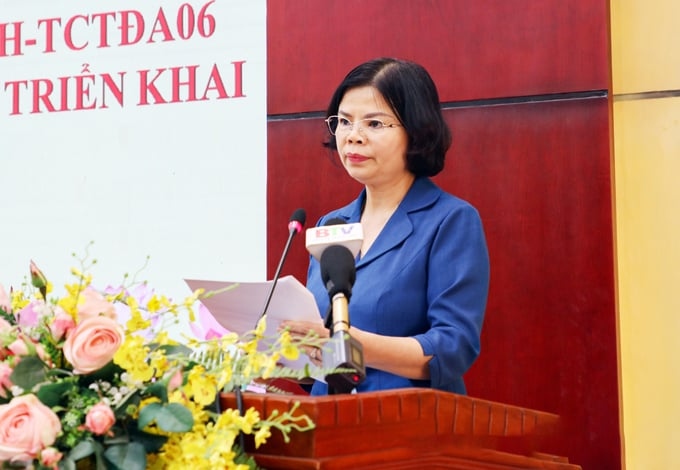 Chủ tịch UBND tỉnh Bắc Ninh Nguyễn Hương Giang phát biểu tại Hội nghị.