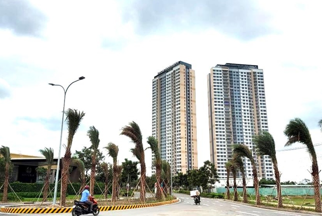 Chung cư Palm Heights - Palm City, nơi xảy ra vụ ngộ độc khiến nhiều trẻ em nhập viện.