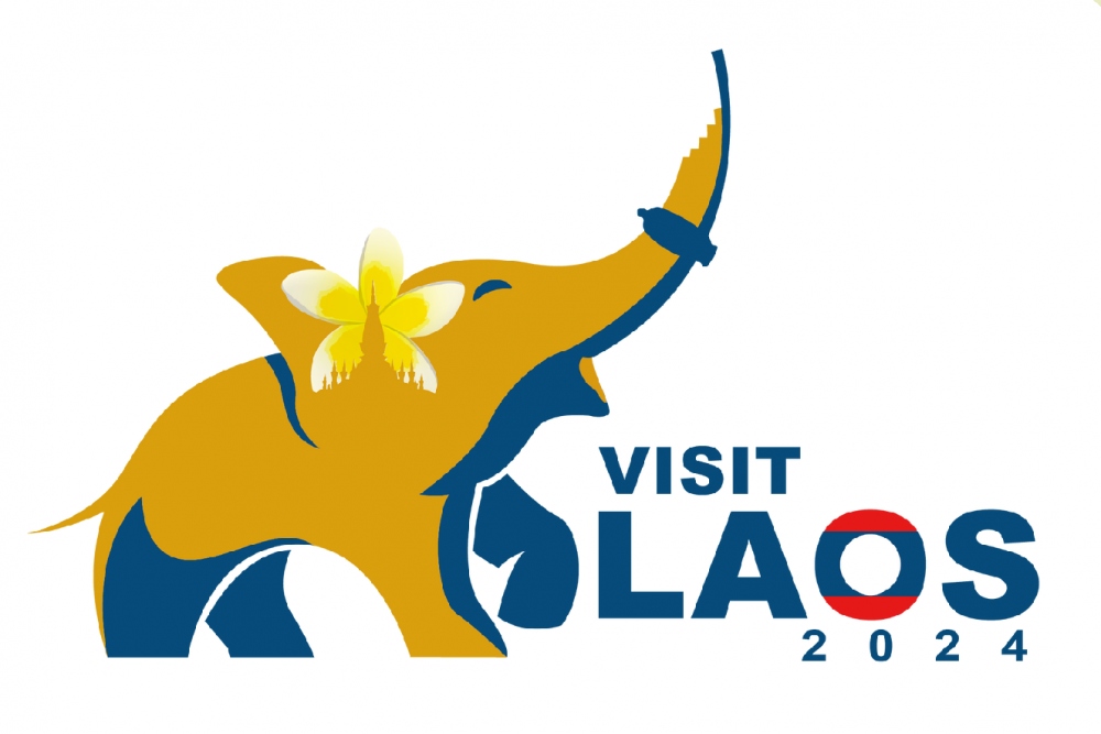 Logo Năm Du lịch quốc gia Lào 2024.
