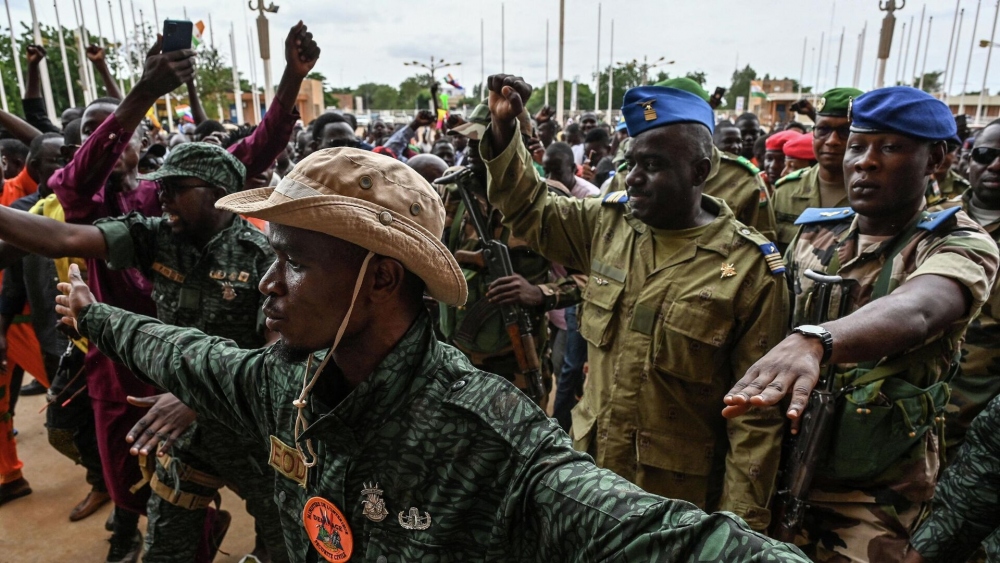 Quân nổi dậy Niger. (Ảnh: Reuters)