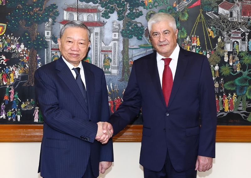 Bộ trưởng Tô Lâm và Bộ trưởng Kolokoltsev Vladimir Alexandrovich.