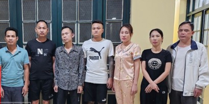 Các đối tượng tại cơ quan công an