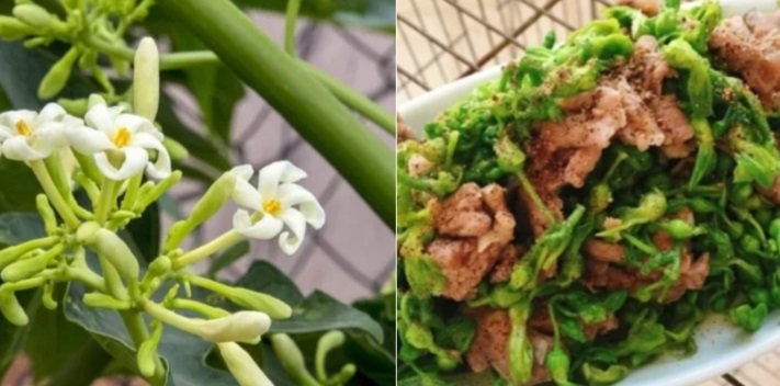 Có nhiều cách chế biến các món ăn ngon từ hoa đu đủ đực, chẳng hạn như xào thịt bò