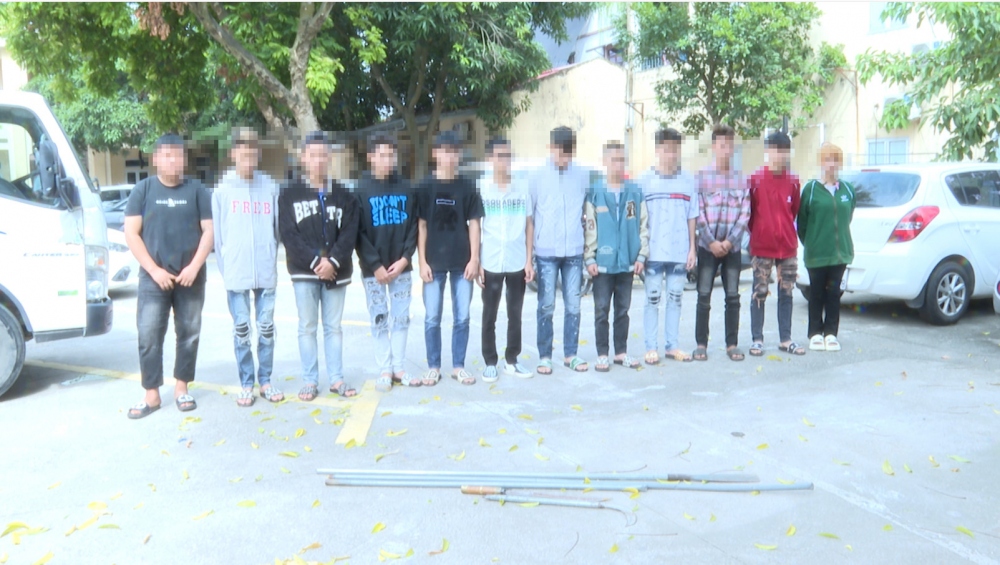 Các đối tượng tại cơ quan công an