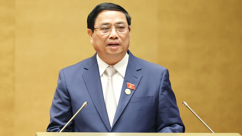 Thủ tướng Phạm Minh Chính trình bày báo cáo về tình hình KT-XH tại Kỳ họp thứ 6, Quốc hội khoá XV