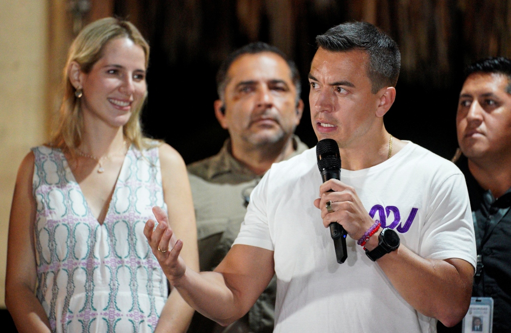 Ông Daniel Noboa (35 tuổi) trở thành tổng thống trẻ nhất lịch sử hiện đại Ecuador. Ảnh: Reuters