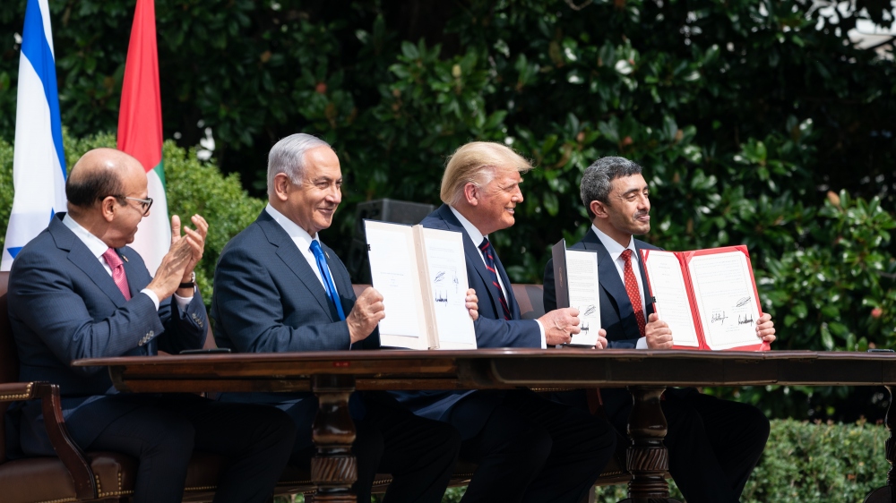 Hiệp ước Abraham đánh dấu nỗ lực bình thường hóa quan hệ giữa Israel và thế giới Arab. Ảnh: Reuters