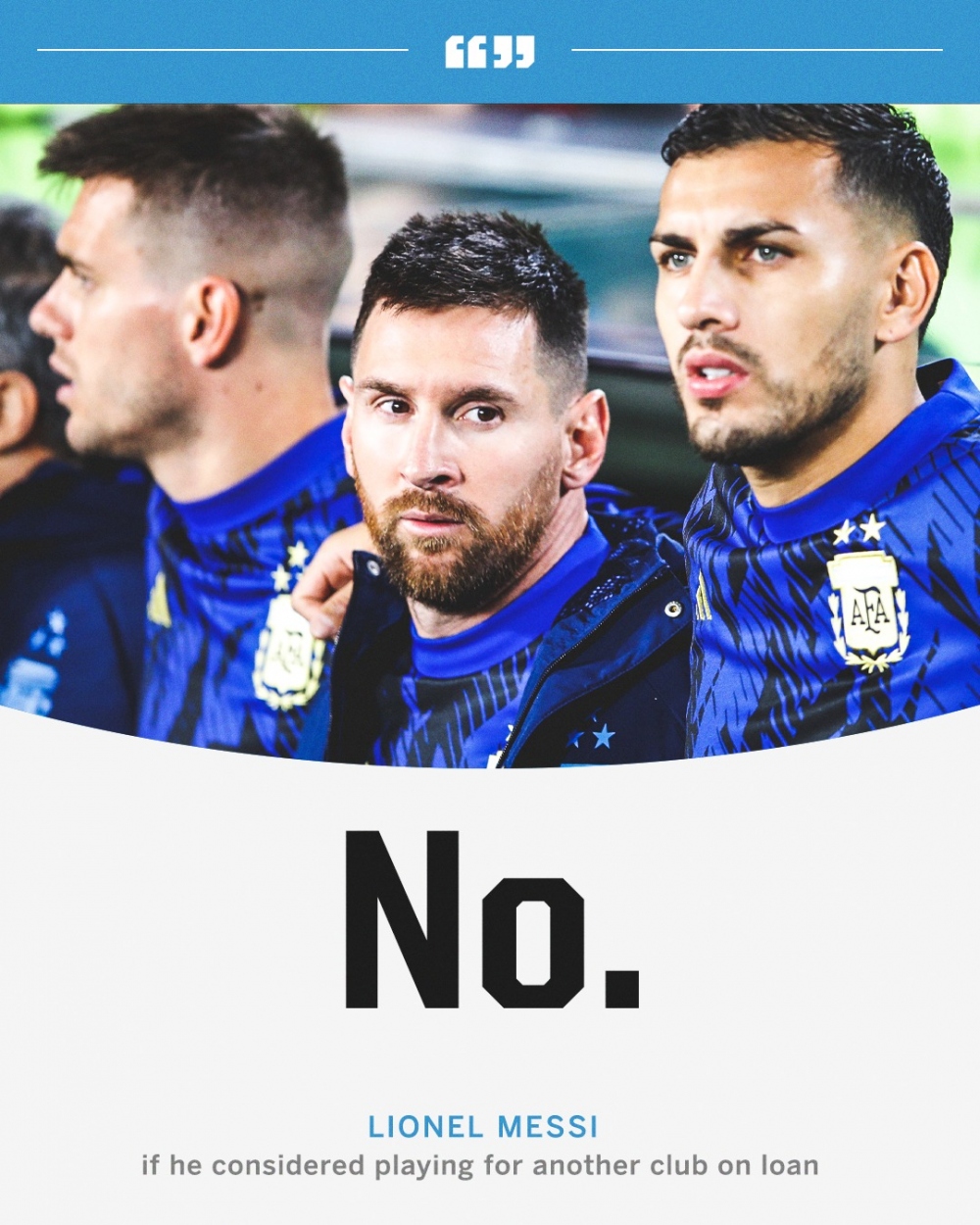 Messi khẳng định không rời Inter Miami theo dạng cho mượn khi MLS mùa này chuẩn bị khép lại (Ảnh: ESPN)