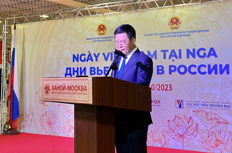 Bộ trưởng Bộ Công thương Nguyễn Hồng Diên phát biểu tại lễ khai mạc