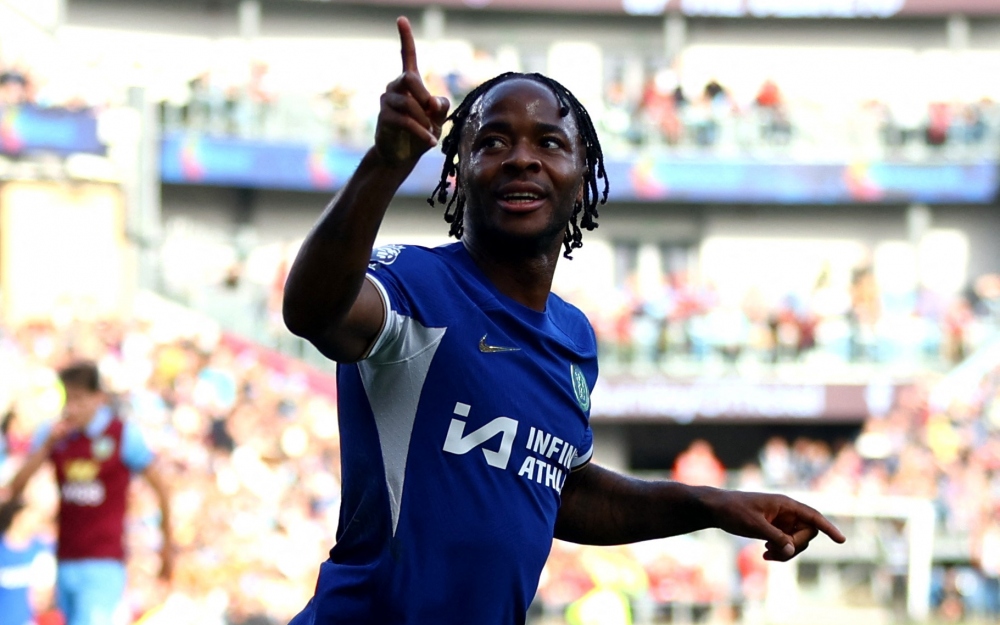 Raheem Sterling thể hiện phong độ chói sáng ở trận này.
