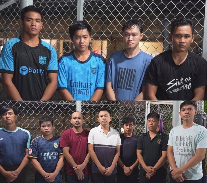 Những kẻ cầm đầu trong đường dây buôn bán pháo bị khởi tố. (Ảnh: Công an cung cấp)