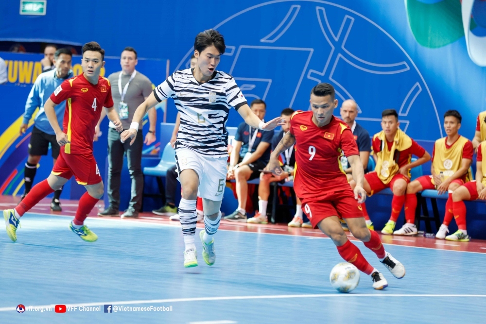 Vietnam stun RoK 5-2 in AFC Futsal Asian Cup qualifiers’ final match. (Photo courtesy of Vietnam Football Federation)