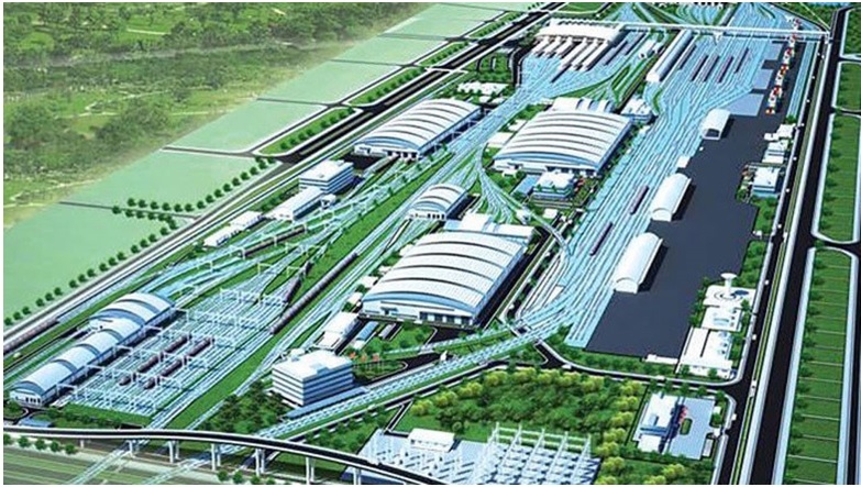 Phối cảnh tổ hợp ga đường sắt Ngọc Hồi