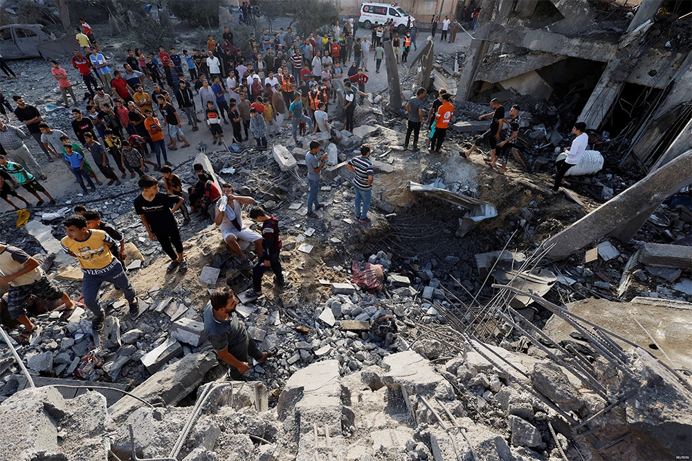Khoảng 3.000 người đã thiệt mạng trong các cuộc không kích của Israel vào Gaza kể từ sau cuộc tấn công của Hamas vào Israel hôm 7/10. Ảnh: NDTV