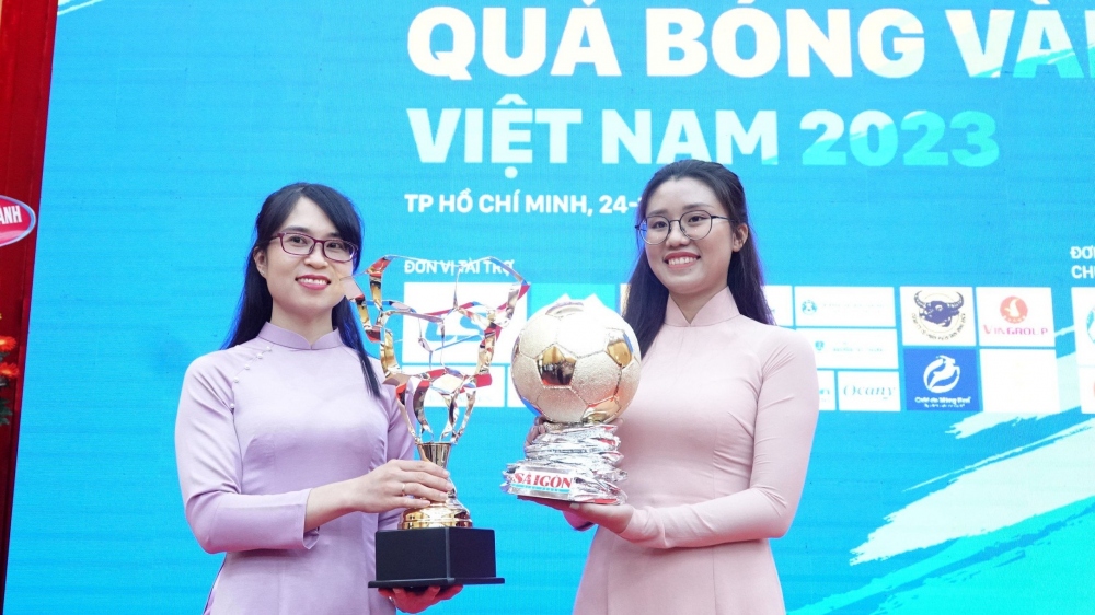 Giới thiệu phiên bản Quả bóng Vàng Việt Nam 2023. (Ảnh: Đ.V)
