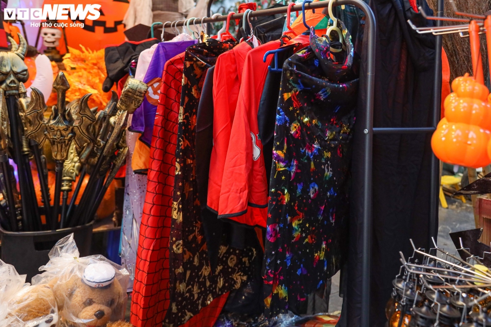 Festive hats and capes prove to be popular items each Halloween.