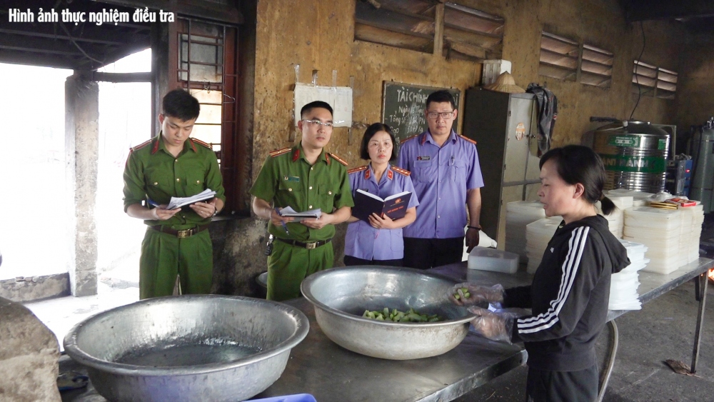 Hình ảnh thực nghiệm điều tra vụ án