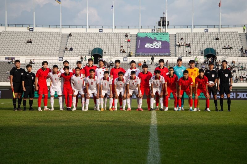 U18 Việt Nam vừa hoàn thành 3 trận đấu tại U18 Seoul Cup 2023 (Ảnh: VFF)