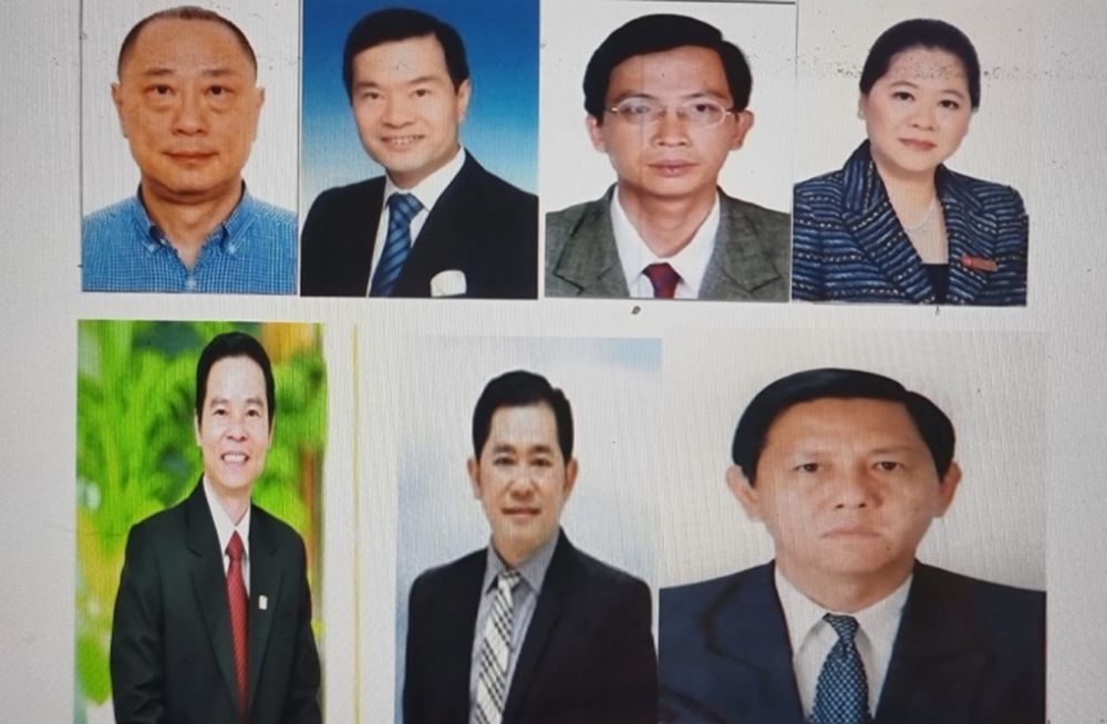 7 bị can là các cựu lãnh đạo SCB bị truy nã (Ảnh: CAND).