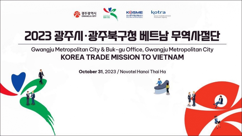 Hai đoàn doanh nghiệp xuất khẩu đến từ quận Bukgu và thành phố Gwangju của Hàn Quốc sẽ có buổi giao thương trực tiếp (1:1) với các nhà nhập khẩu Việt Nam vào ngày 31/10 - Ảnh: Kotra