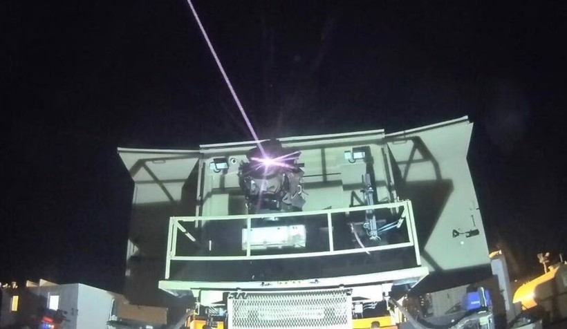Israel xác nhận sử dụng thành công hệ thống laser Iron Beam chống lại tên lửa của Hamas. Ảnh: Rafael.