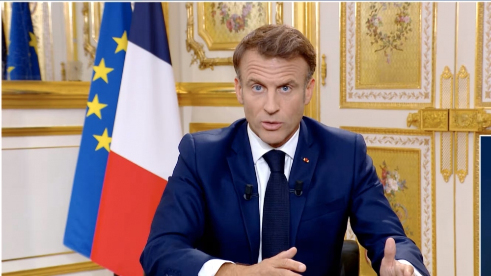 Tổng thống Pháp Macron. Ảnh: France Info