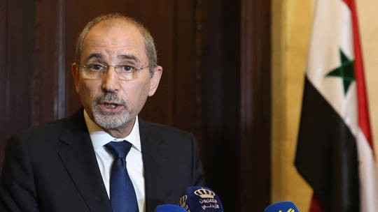 Ngoại trưởng Jordan Ayman Safadi. Ảnh: AFP