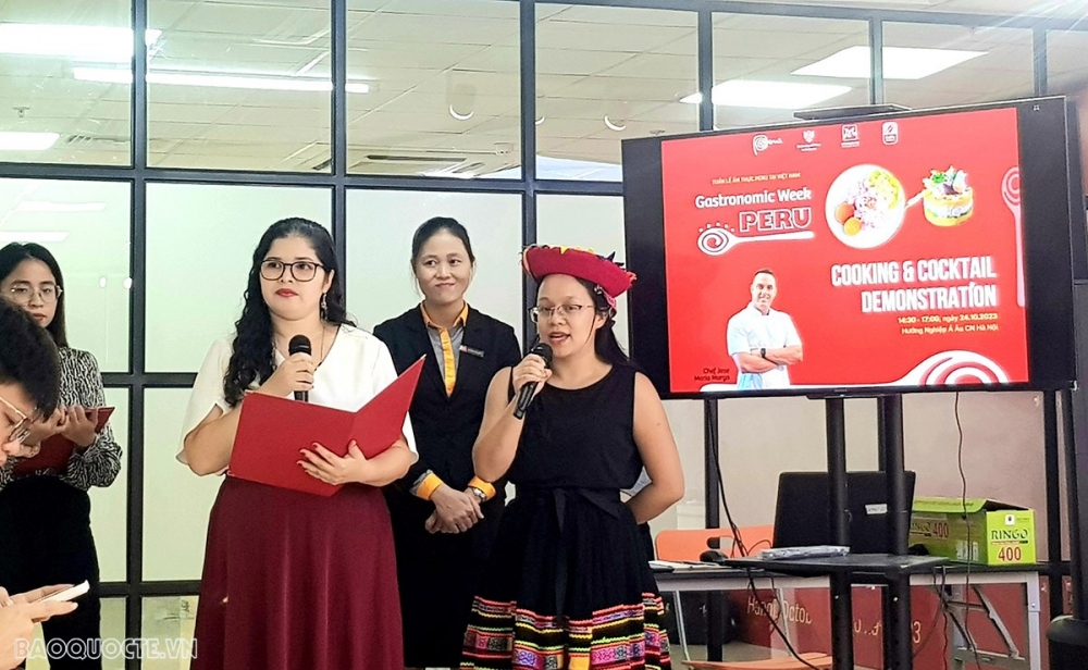 The culinary week is jointly organised by the Embassy of Peru in Vietnam in collaboration with A Au Vocational Guidance and the Sheraton Hanoi Hotel and will last through to October 29. It is one part of activities being held to celebrate the 29th anniversary of Vietnam-Peru diplomatic ties.