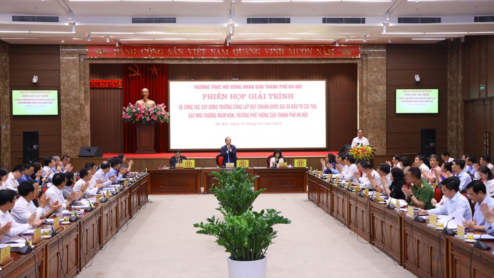 Thường trực HĐND Thành phố đề nghị UBND Thành phố đẩy mạnh công tác xây dựng mới trường học.
