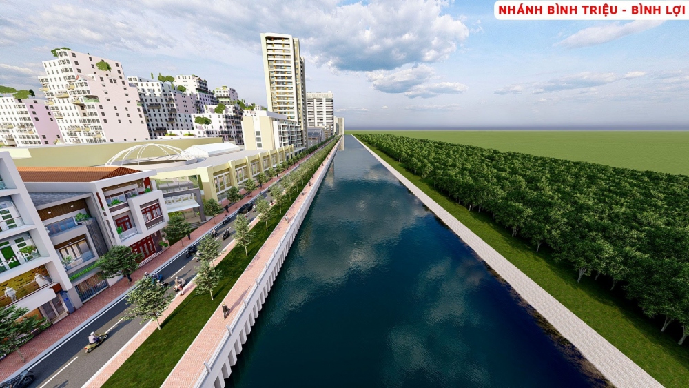 Phối cảnh khu vực Bình Lợi - Bình Triệu