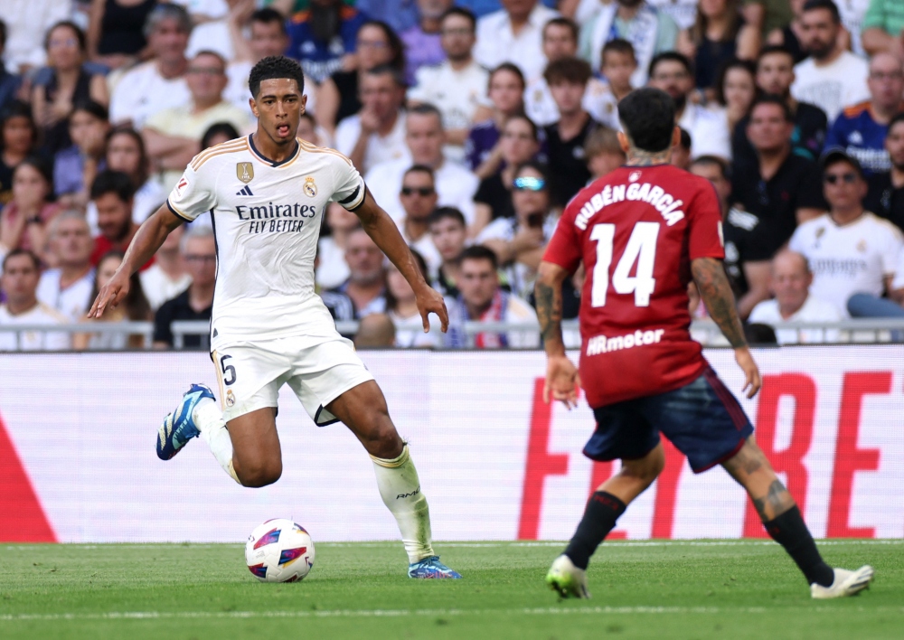 Cú đúp của Jude Bellingham giúp Real Madrid đánh sập tinh thần chiến đấu của Osasuna.