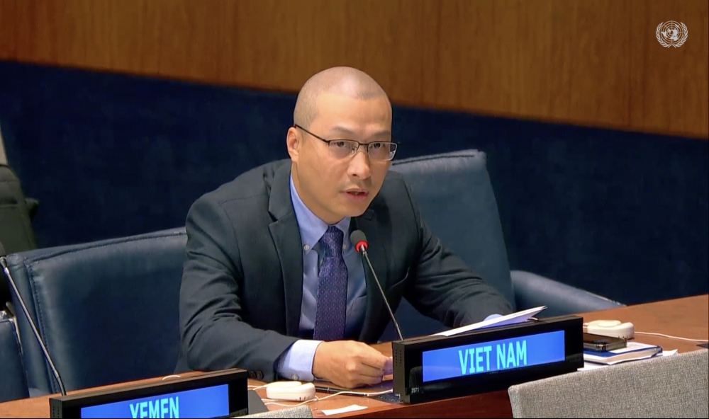 Tham tán Công sứ Nguyễn Hoàng Nguyên, Phó Trưởng Phái đoàn thường trực Việt Nam tại Liên Hợp Quốc.