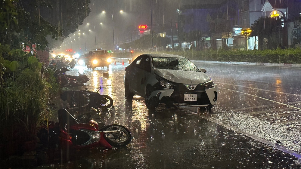 Chiếc xe gây tai nạn