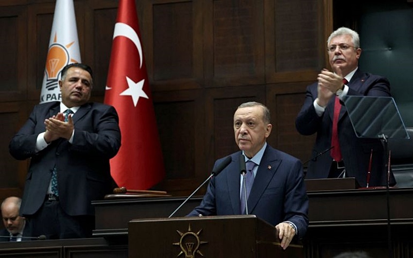 Tổng thống Erdogan phát biểu. Ảnh: al Jazeera.