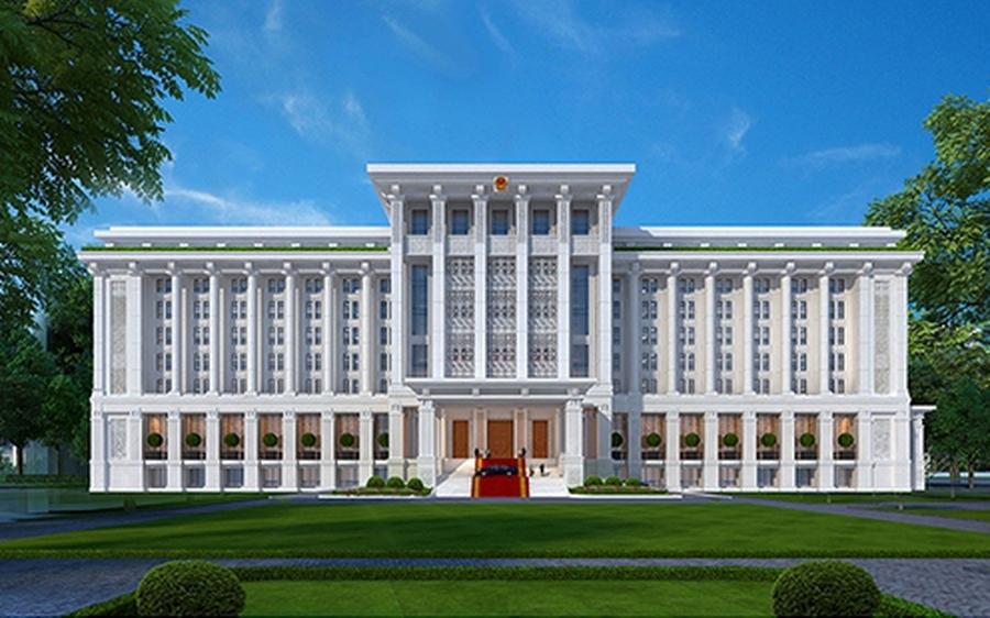Phối cảnh Văn phòng Chính phủ. Anh minh họa. 