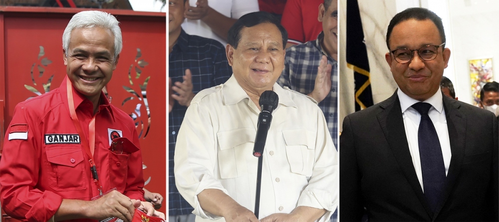 Các ứng viên tổng thống trong Tổng tuyển cử Indonesia vào tháng 2/2024. Ảnh: Jakarta Post.