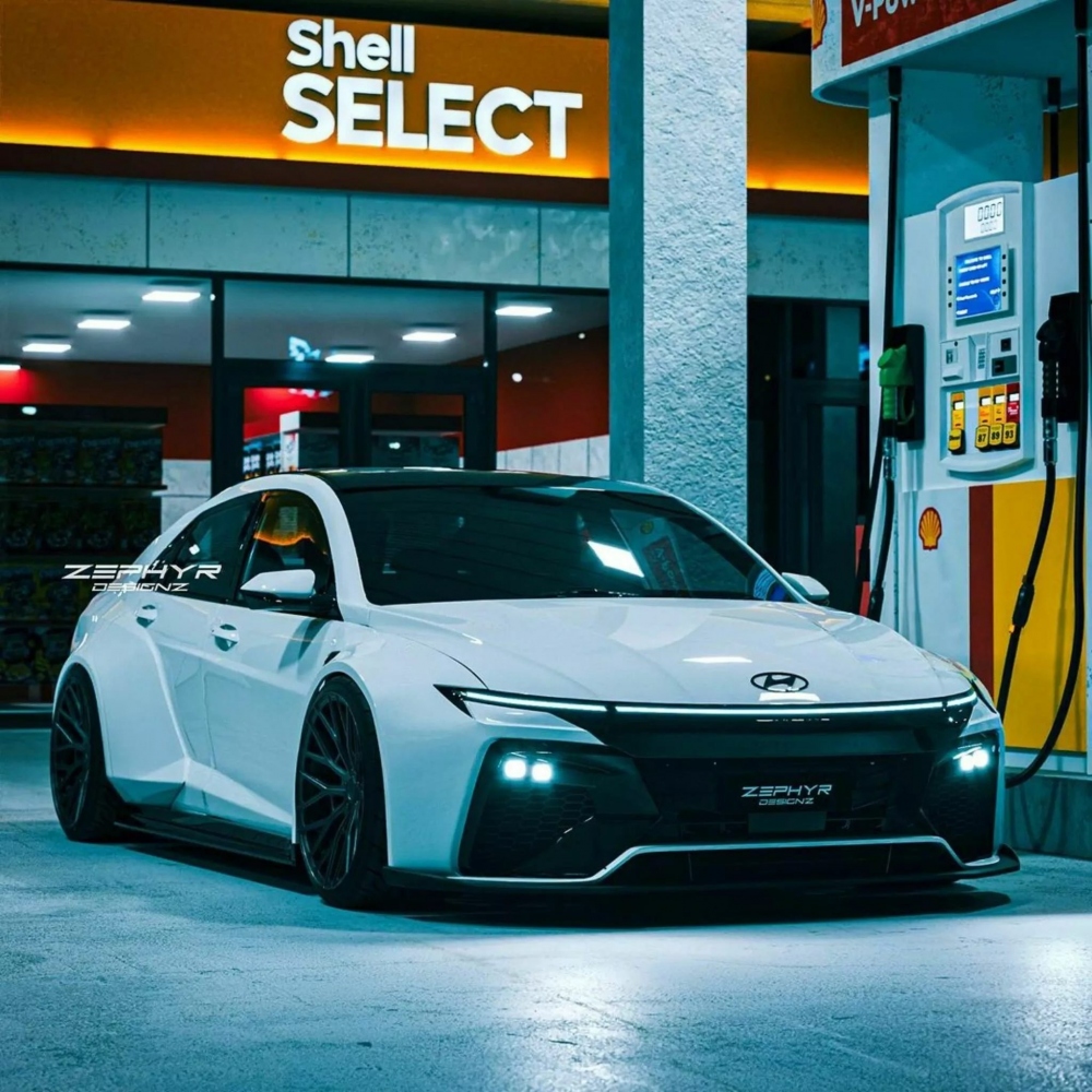 Hyundai Accent phiên bản "độ" kỹ thuật số được thực hiện bởi Zephyr Designz