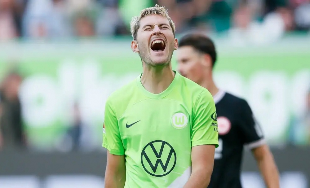 10. Jonas Wind | Wolfsburg | 8 bàn thắng.