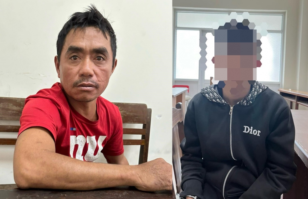 2 cha con Hứa Thanh Thương (trái) và Hứa Thanh Dũng