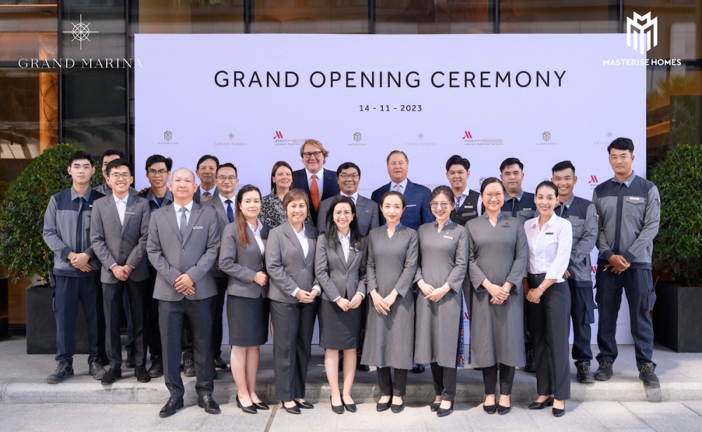 Marriott International và Masterise Homes vừa tổ chức lễ khai trương các căn hộ mang thương hiệu Marriott đầu tiên tại Việt Nam ngày 14/11/2023 (Ảnh: Quốc Huy)