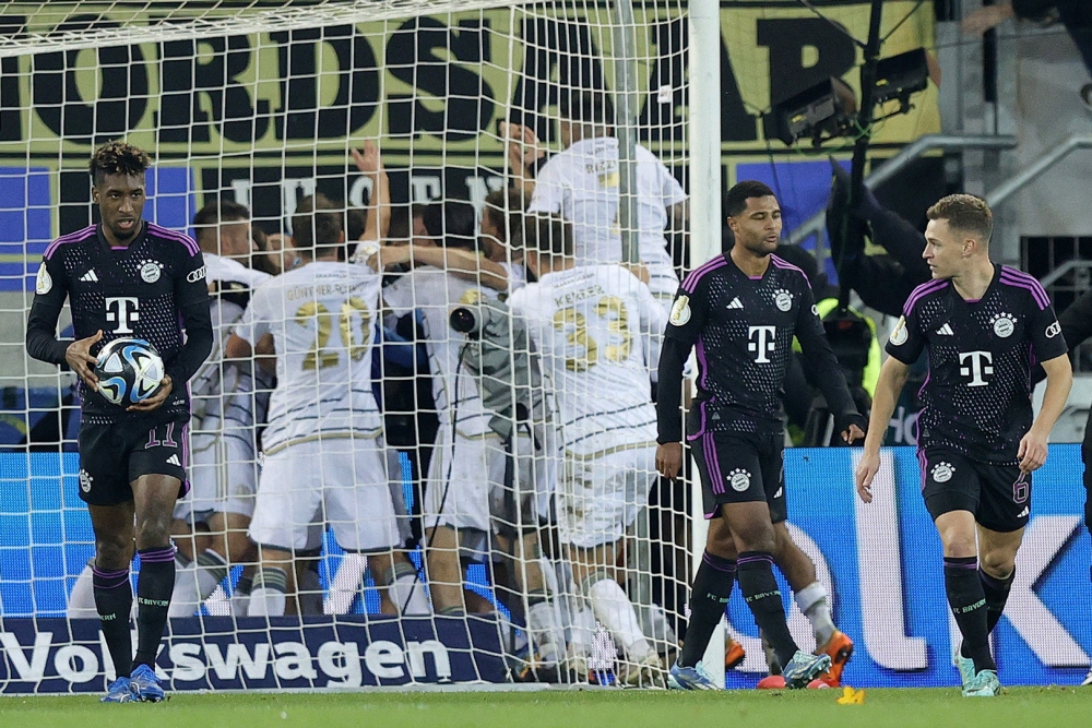 Bayern Munich thua sốc và bị loại khỏi Cúp Quốc gia Đức. (Ảnh: Getty)