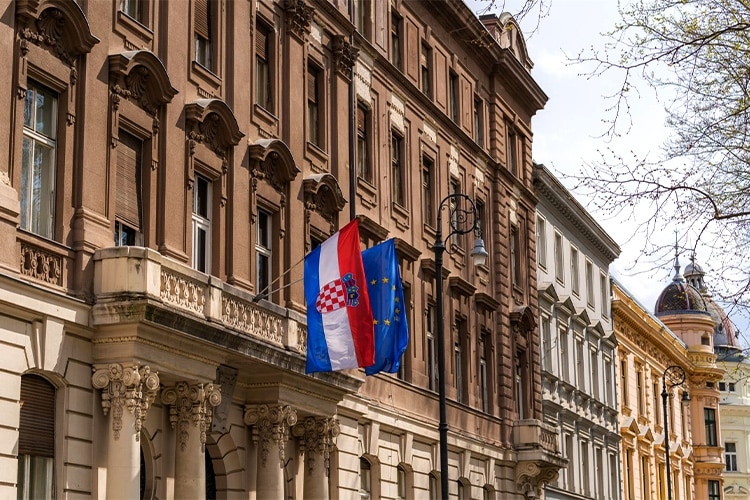 Bộ Ngoại giao Croatia ở Zagreb. Ảnh: MVEP