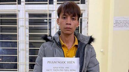 Đối tượng Phạm Ngọc Hiến bị bắt sau 18 giờ gây án