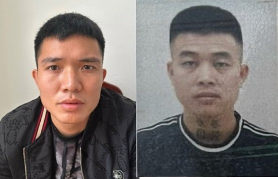 Bị can Đặng Văn Bình (trái) và Trương Quốc Phong