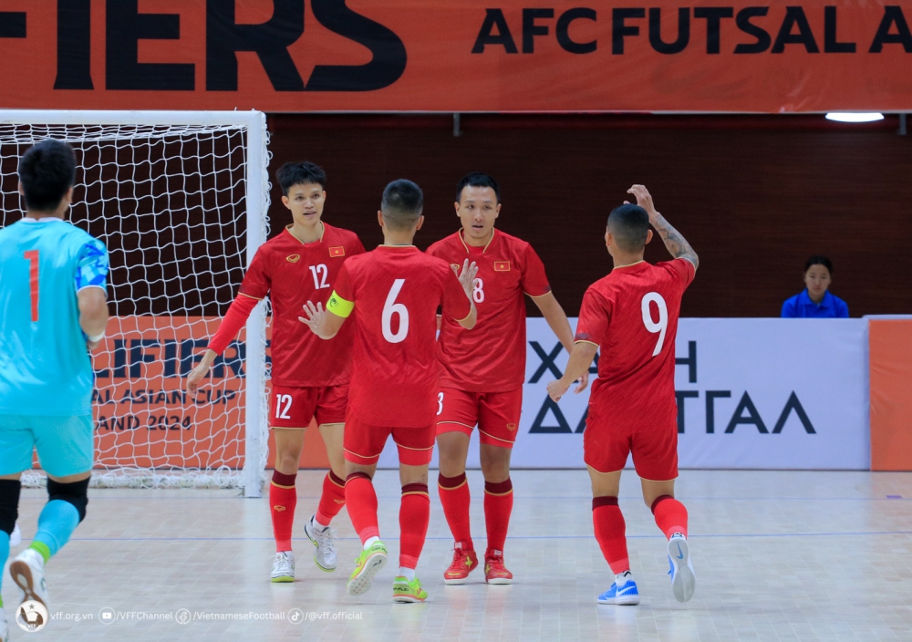 ĐT Futsal Việt Nam đang hướng tới lần thứ 3 liên tiếp giành vé tham dự World Cup Futsal. (Ảnh: VFF)