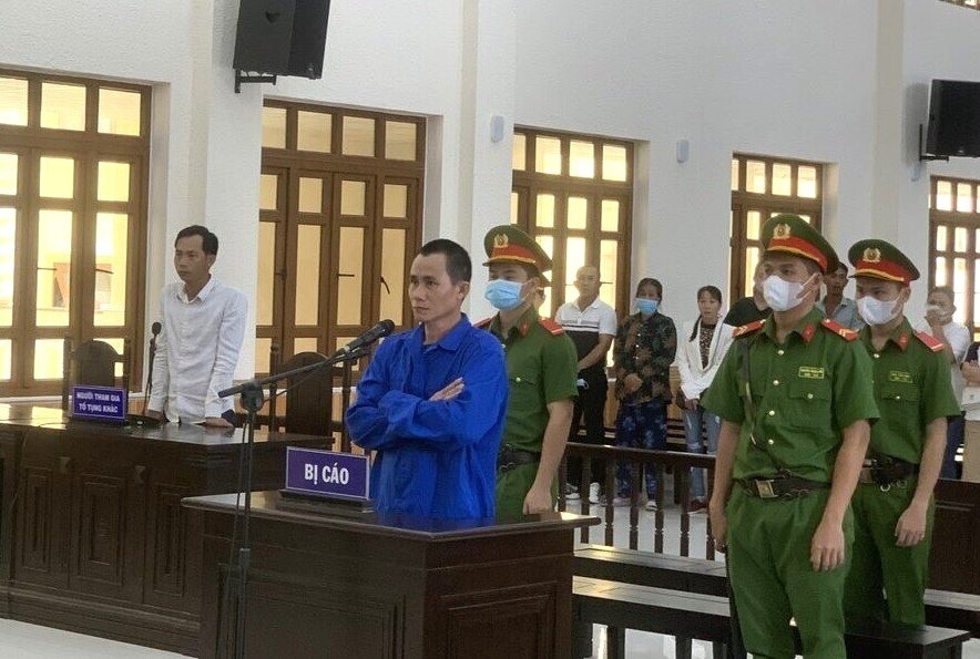 Bị cáo Nguyễn Văn Thuật tại phiên tòa. (Ảnh: Thiện Tâm)