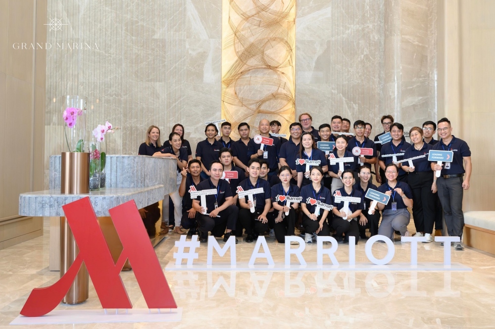 Đội ngũ Marriott hiện đã có mặt tại tòa Lake và tiến hành đào tạo, chuẩn bị vận hành các căn hộ hàng hiệu đầu tiên (Ảnh: Quốc Huy)