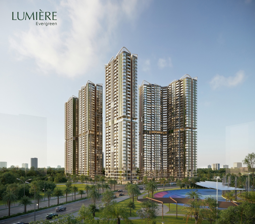 Ảnh phối cảnh dự án LUMIÈRE Evergreen sắp chính thức ra mắt tại Smart City, Hà Nội